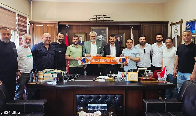 Darıca Türkelispor'dan Aydın'a tebrik ziyareti